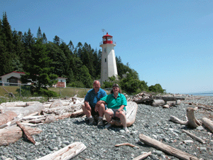 Us at Cape Mudge in British Columbia