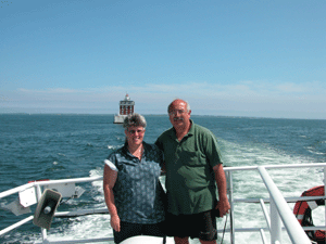 Us at New London Ledge in Connecticut