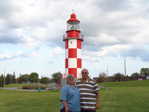 Us at Cape North in Ontario