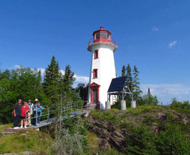 Tom, Chris, Mac, Tom, Darlene at Davieaux Island