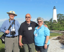 Fran Jehrio, Tom & Chris Cardaci at St. Marks in FL