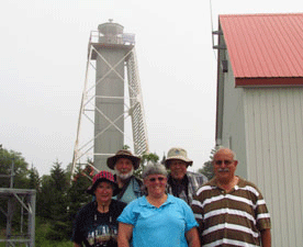 Darlene, Mac, Chris, Tom, Tom at Porphyry Point