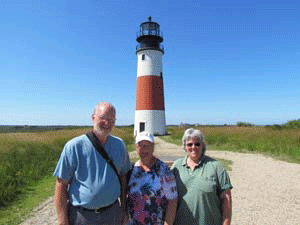 Clays and Chris  at Sankaty Head in MA