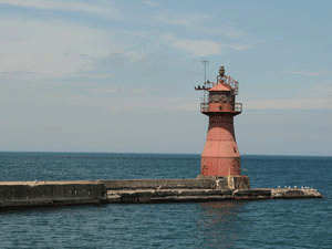 Gary Harbor Breakwater Lighthouse