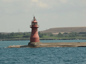 Gary Harbor Breakwater Lighthouse