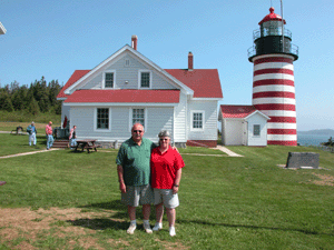 Us at West Quoddy Head in Maine Us at West Quoddy Head in Maine