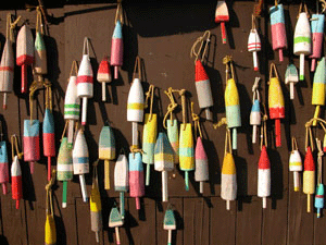 Trenton, Maine Lobster Buoys