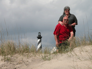 Us at Cape Hatteras in North Carolina Us at Cape Hatteras in North Carolina