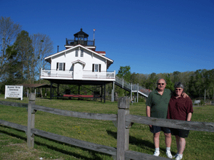 Us at Roanoke River Replica in North Carolina