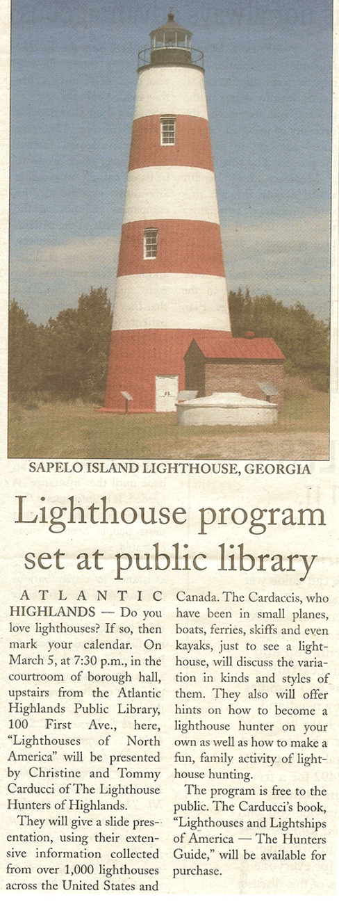 The Lighthouse Hunters Slide Show Program