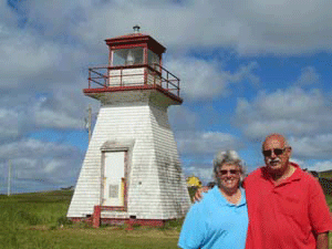 Us at Cap Alright in Madeleine Island, QC