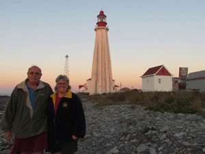 Us at Pointe Au Pere in QC