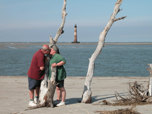 Us at Morris Island in South Carolina Us at Morris Island in South Carolina