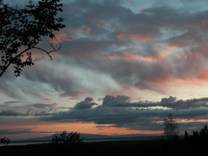 Sunset in Eagle River, AK