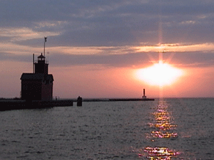 Sunset at Holland Harbor