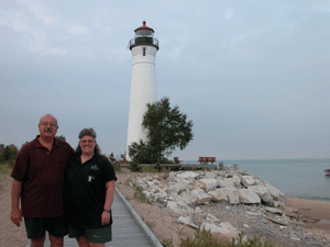 Us at Crisp Point in Michigan