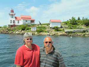Us at Point Au Baril in Ontario Us at Point Au Baril in Ontario